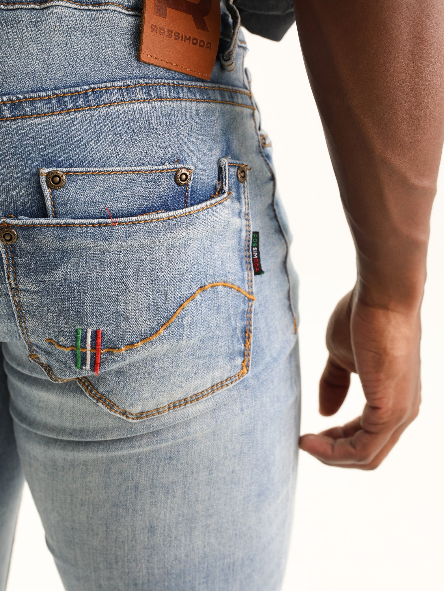 Rossimoda Jeans Core Skinny Fit Denim Blue